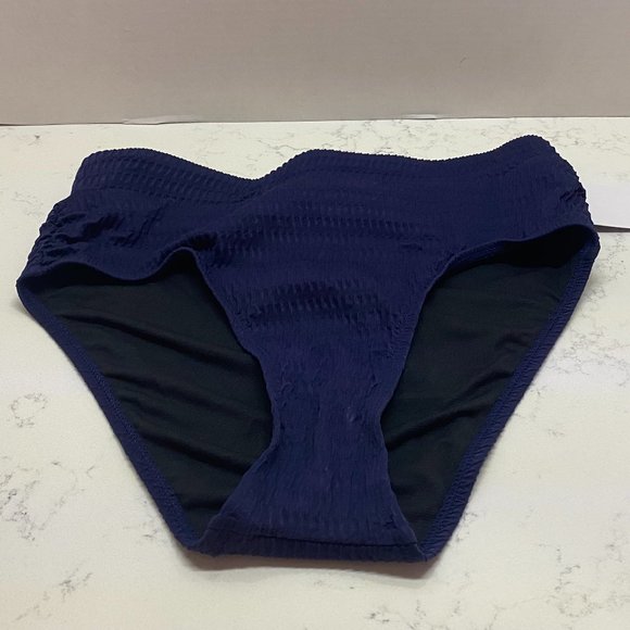 NWT Beach Couture Navy Marine Bikini Bottom swimsuit - Picture 3 of 14